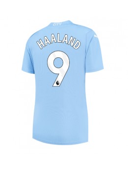 Manchester City Erling Haaland #9 Heimtrikot für Frauen 2023-24 Kurzarm